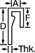 Image of Attribute. Front orientation. Contains Annotated. Aluminum Edge Trim, Style 2.